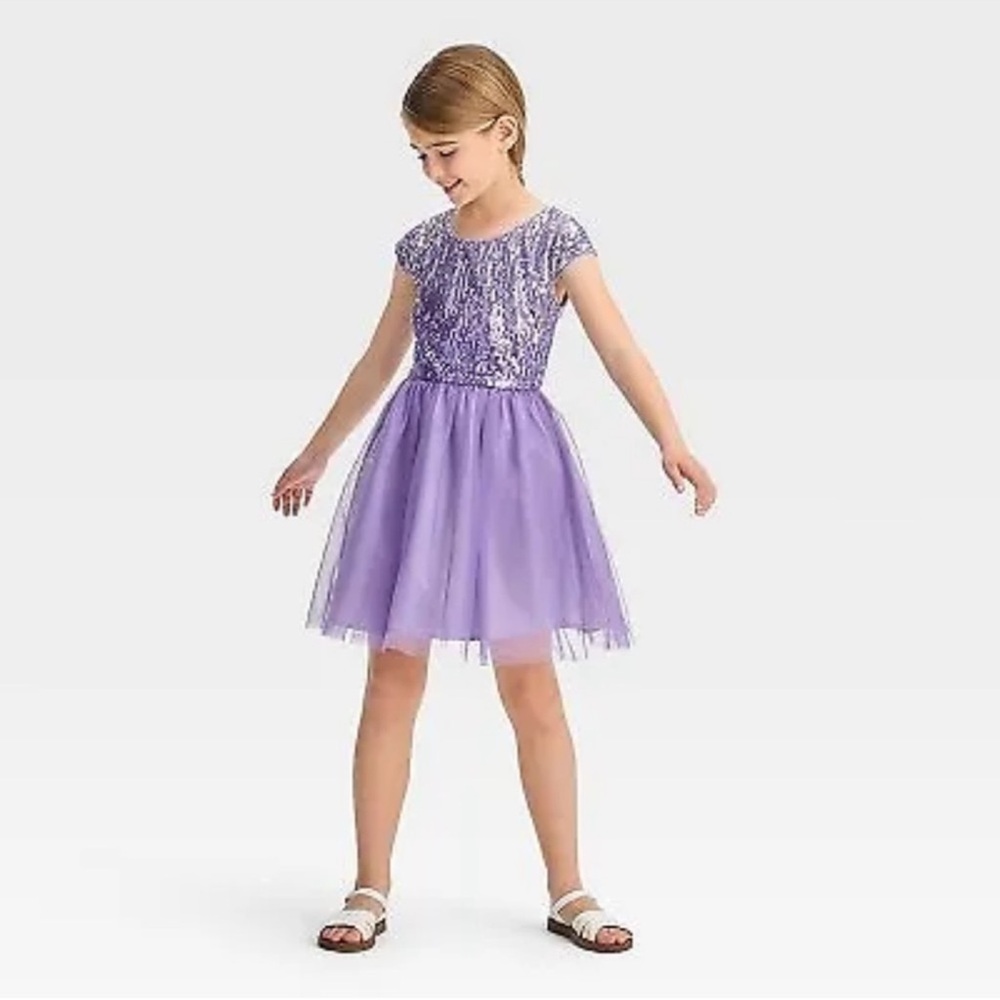 Zhenzi Lavender Sequin Top